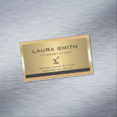 Anwalt | Gold Metallschieber Magnetische Visitenkarte (Beispiel)