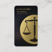 ANWALT | Goldene Skala der Gerechtigkeit Visitenkarte (Rückseite)