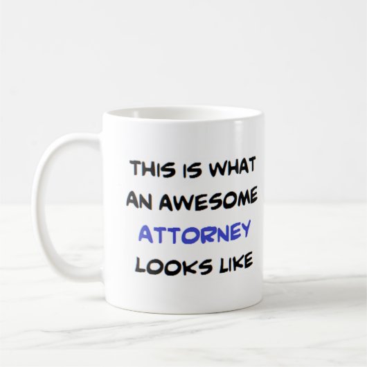 Anwalt, großartig kaffeetasse (Links)