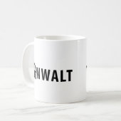 Anwalt Kaffeetasse (Vorderseite Links)