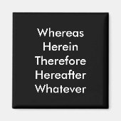 Anwalt Magnet: Wohingegen.. Magnet (Vorne)