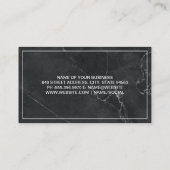 Anwalt | Marmor | Unternehmenskarte für das Logo d Visitenkarte (Rückseite)