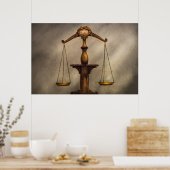 Anwalt - Maßstab - Messe und einfach Poster (Küche)