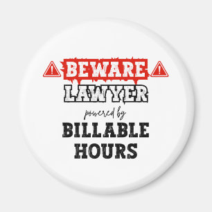 Anwalt mit billigen Stunden Funny Attorney Magnet