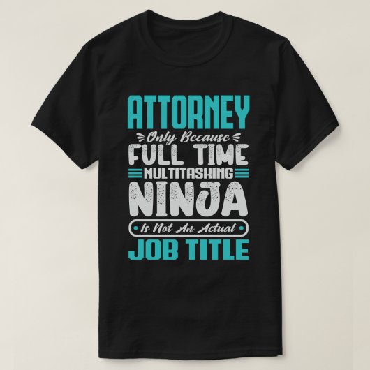 Anwalt Multitasker Lustiger Beruf Arbeitsfähigkeit T-Shirt (Design vorne)