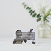 Anwalt oder Rechtsanwalt mit einer Skala der Justi Visitenkarte (Stehend Vorderseite)