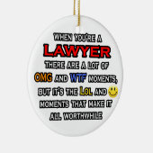 Anwalt ... OMG WTF LOL Keramik Ornament (Rechts)