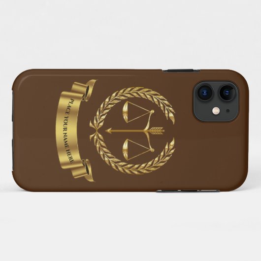 Anwalt Personalisiert Case-Mate iPhone Case (Rückseite (Horizontal))