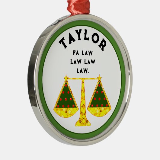 Anwalt Personalisiert Sammelmetallschmuck Ornament Aus Metall (Rechts)