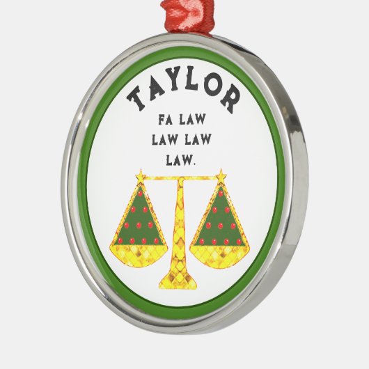 Anwalt Personalisiert Sammelmetallschmuck Ornament Aus Metall (Links)