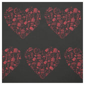 Anwalt Rotes Herz - Liebe Recht Grunge Kunst Stoff (Muster)