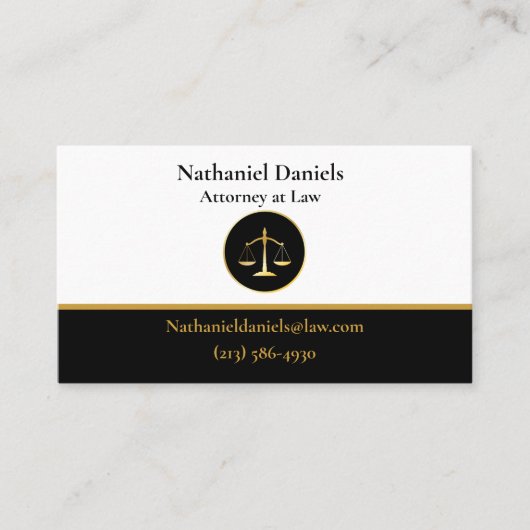 Anwalt Visitenkarte (Vorderseite)