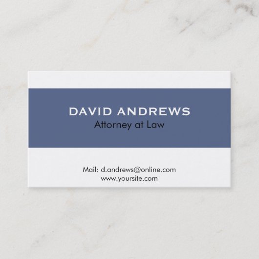 Anwalt - Visitenkarten Visitenkarte (Vorderseite)