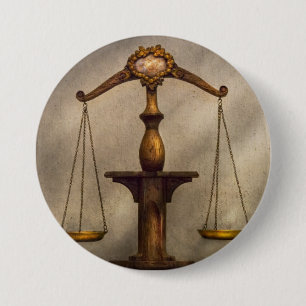 Anwalt - Waage - Fair und Gerecht Button