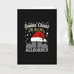 Anwalt Weihnachten - Santa ist angeblich echt Karte