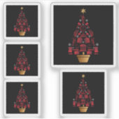 Anwalt Weihnachtsbaum Aufkleber (Vorderseite)