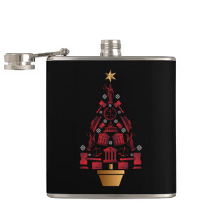 Anwalt Weihnachtsbaum Flachmann