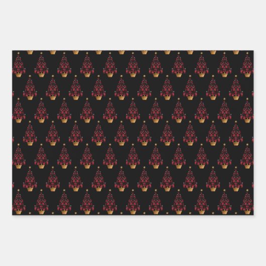 Anwalt Weihnachtsbaum Geschenkpapier Set (Vorderseite 2)