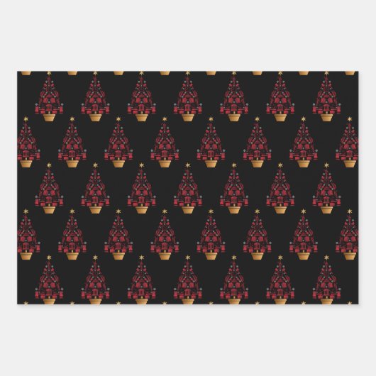 Anwalt Weihnachtsbaum Geschenkpapier Set (Vorderseite)