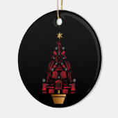 Anwalt Weihnachtsbaum Keramik Ornament (Links)