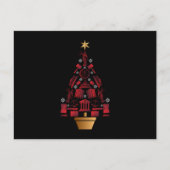 Anwalt Weihnachtsbaum Postkarte (Vorderseite)