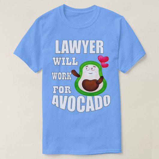 Anwalt wird für Avocado Classic TShirt arbeiten (Design vorne)