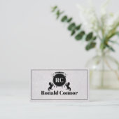 Anwälte auf dem Law Black Royal Horse Emblem Visitenkarte (Stehend Vorderseite)