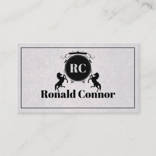 Anwälte auf dem Law Black Royal Horse Emblem Visitenkarte (Vorderseite)