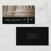 Anwälte auf dem Rechtsgebiet Corinthian Column Bus Visitenkarte (Vorne/Hinten)