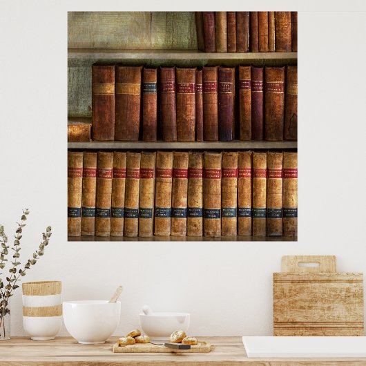 Anwälte - Bücher - Bücher Poster (Küche)