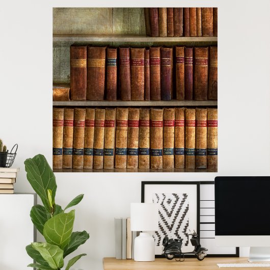 Anwälte - Bücher - Bücher Poster (Heimbüro)