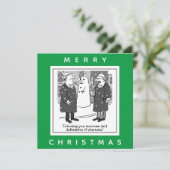 Anwälte Diffamierung von Charakter Snowman Karte (Stehend Vorderseite)