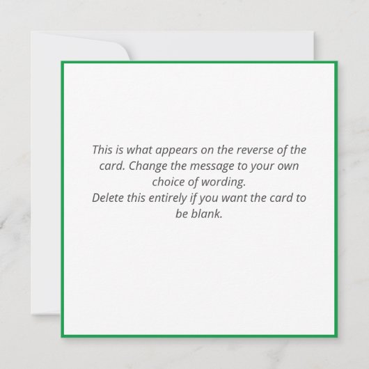 Anwälte Diffamierung von Charakter Snowman Karte (Rückseite)