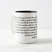 Anwälte Gebet von Thomas More Zweifarbige Tasse (Vorderseite Links)