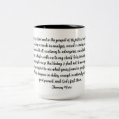Anwälte Gebet von Thomas More Zweifarbige Tasse (Mittel)