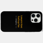 Anwälte haben Gefühle zu angeblich - Anwälte Case-Mate iPhone Hülle (Rückseite (Horizontal))
