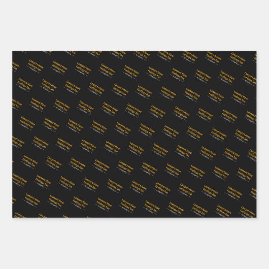 Anwälte haben Gefühle zu angeblich - Anwälte Geschenkpapier Set (Vorderseite 3)