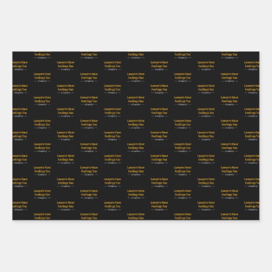 Anwälte haben Gefühle zu angeblich - Anwälte Geschenkpapier Set (Vorderseite 2)