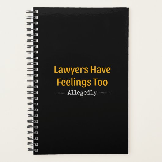 Anwälte haben Gefühle zu angeblich - Anwälte Planer (Vorderseite)