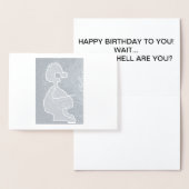 Anwälte & Happy Geburtstag! Folienkarte (Anzeige)