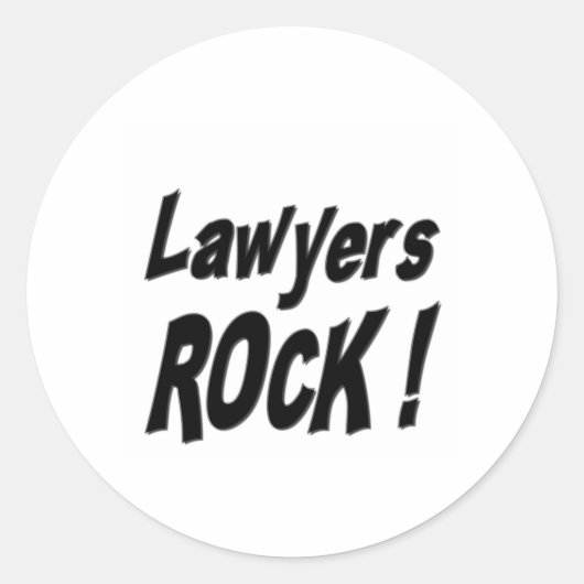 Anwälte Rock! Aufkleber (Vorderseite)