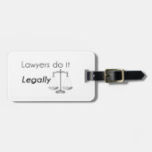 Anwälte tun es! gepäckanhänger (Vorderseite horizontal)