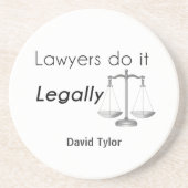 Anwälte tun es! getränkeuntersetzer (Vorne)