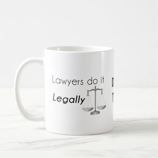 Anwälte tun es! kaffeetasse (Links)