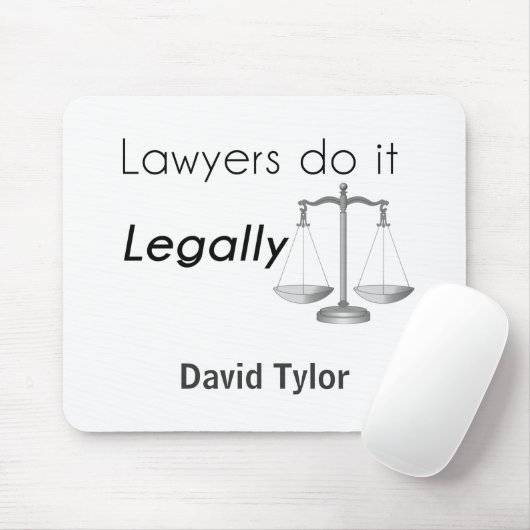 Anwälte tun es! mousepad (Mit Mouse)
