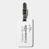 Anwälte tun es vertraulich gepäckanhänger (Vorderseite vertikal)