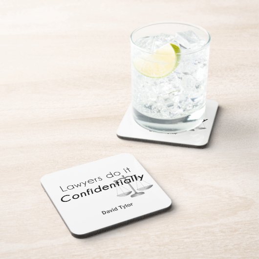 Anwälte tun es vertraulich getränkeuntersetzer (Rechte Seite)