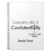 Anwälte tun es vertraulich notizblock (Vorderseite)