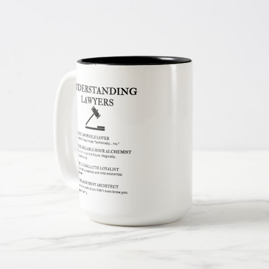 Anwälte verstehen zweifarbige tasse (Vorderseite Links)