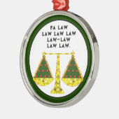 Anwältin Christmas Collectin Ornament Aus Metall (Links)